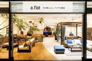 a.flat 梅田店 オリジナルのアジアンリゾート家具専門店