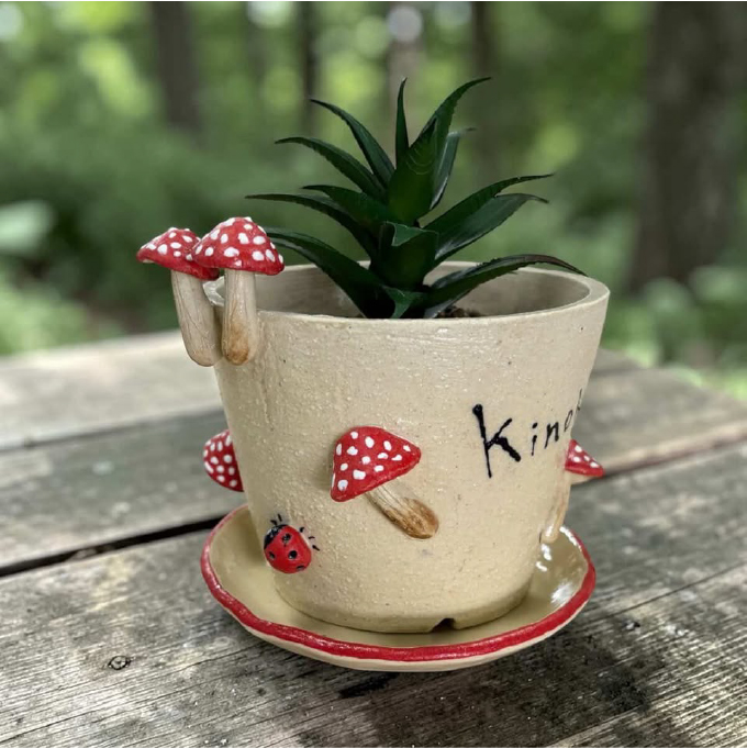 中村幸代/Yukiセラミック工房［カラフル・ロックテイストな器(カップ・皿等)、オブジェ、植木鉢 ］