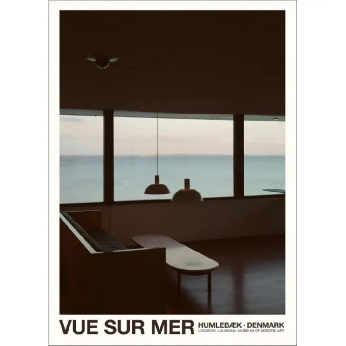 アートポスター Florent Bodart「Louisiana VUE SUR MER」